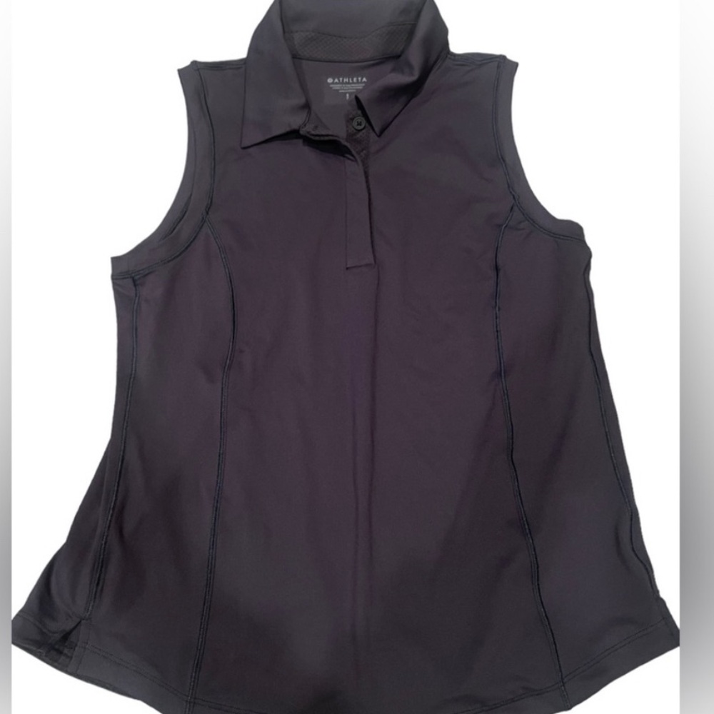 Athleta advantage polo tank. Black Sz M